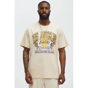 Los Angeles Lakers Beige Short Sleeve Tee